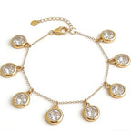 50pcs Cubic Zirconia Charms