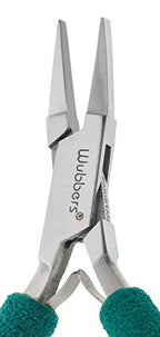 Baby Wubbers Flat Nose Jeweler's Pliers - color: Turquoise, size: Flat Nose - Small