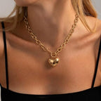 Freekiss Women's Layered Necklace Set - 3 Piece Dainty Gold Jewelry for Everyday Stacking | 14K Gold Plated Snake Chain, Rope Chain, Cuban Chain | Adjustable Length 14-18.5 Inch | Gift Ready - color: Gold, style: Heart Paperclip OT-GD