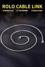 ChainsHouse Stainless Steel Cable Chain Necklaces for Men Women, 3mm/5mm/7mm/9mm/12mm 18K Gold/Black Plated Mens Cable Link Chains, 18"-30" Length - Send Gift Box - color: a: stainless-3mm, size: 30 Inches