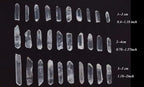 YATOJUZI 1.5LB Clear Quartz Crystal Points Bulk Natural Irregular Polished Stones Wands Gemstones Wholesale Reiki Energy Balancing Crystals Stone for DIY Handmade Meditation Divination 0.39"-1.18" - color: 0.39"-1.18”, size: 1.5 Pound