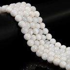65Pcs 6mm Rainbow Moonstone Natural Round Loose Real Stone Beads Gemstone Genuine for DIY Hand Made Craft Jewelry Bracelet Earring Necklace String Making Energy Healing Power