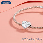 Mothers Day Birthday Number Love Family Friendship Graduation Auntie Grandma Dad Mom Charms for Pandora Bracelets Necklaces, Gifts Women, for Anniversary Valentines Christmas - style: Dad Charm