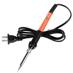Soldering Iron, 60W 110V Adjustable Temperature Soldering Iron Pen, Portable Welding Tool, Fast Heating, for Electronic Repair, Jewelry, DIY - color: Orange