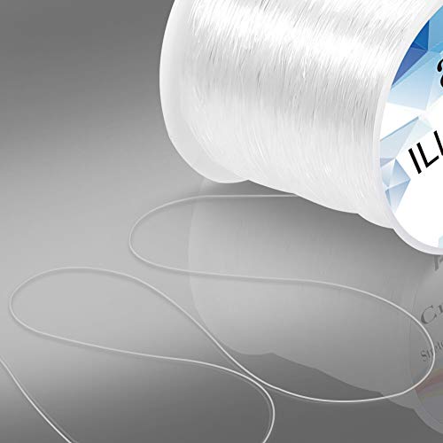 Anezus Fishing Wire for Hanging, Clear Fishing Line Invisible String Strong Monofilament Line for Hanging Decorations and Crafts - style: 0.3mm, 15lb