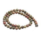 HARFINGTON 50pcs Natural Stone Beads 6mm Green Chalcedony Round Gemstone Stone Loose Beading Real Genuine Smooth Balls Bead for Jewelry Making Bracelets Necklace Earrings DIY - color: Green Chalcedony, size: 6mm