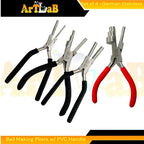 Bail Making Pliers with PVC Grip Handle | for Making S-Hooks, Ear Loops, Jump Loops, Bail, and More - German Stainless Steel (Set of 4 - (J2+J3+J4+J4A)) - size: Set of 4 - (J2+J3+J4+J4A)