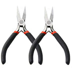 5 Inch Flat Nose Pliers Wire Pliers for Jewelry Making, Wire Wrapping Bending - 2 Pack - style: Flat Nose
