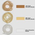 Song Xi 18K Gold Hematite Beads Round Loose Beads for Jewelry Making DIY Bracelets and Necklaces 6mm/60pcs - color: 18k gold, size: 6mm