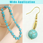 Turquoise Irregular Beads for Bracelet Making - 230pcs 12mm Natural Semi-Precious Gemstone Loose Spacer Beads for Jewelry, Beading, Earrings & DIY Handmade Crafts - color: Turquoise Irregular 12mm