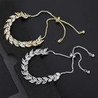 3PCS Tennis Bracelets for Women Set - Stackable Gold & Silver Plated Brass - Round & Marquise Cubic Zirconia - Adjustable & Foldover Clasp - Elegant Jewelry Gift for Her, Mom, Wife, Girlfriend - color: Silver - 3PCS Bracelet Set