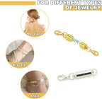 12 Pack Magnetic Necklace Clasps and Closures. Necklace Jewelry Extender with Strong Magnet. for Jewelry Necklace Bracelet Making. Gold and Silver Plating (12Pcs | Silver Cylinder) - color: 12Pcs | Silver Cylinder