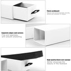 Lainrrew Jewelry Gift Box, Luxury 12-Pack Jewelry Gift Box Velvet-Lined, Compact Drawer Style for Earrings & Rings, Stylish Necklace Bracelet Organizer, 8.3x1.8x1.4 Inches (White) - color: White
