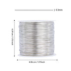 328 Feet 28 Gauge Craft Wire - Silver Plated Thin Brass Wire, Soft Metal, Bulk for Jewelry Making - color: Silver, size: 0.3mm