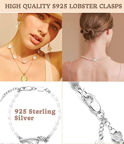 Dailyacc 925 Sterling Silver Lobster Clasp with Closed Jump Rings Gold Necklace Clasps and Closures for Jewelry Bracelet Extender,Made in Italy - color: 6pcs | 3 Gold + 3Silver, size: 0.47IN/12MM