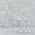 1310pcs Bicone Crystal Glass Beads 2mm 3mm 4mm 6mm 8mm Faceted Crystal Spacer Beads for Bracelets Necklace Pendants Earrings DIY Jewelry Craft Making(Transparent) - color: Transparent