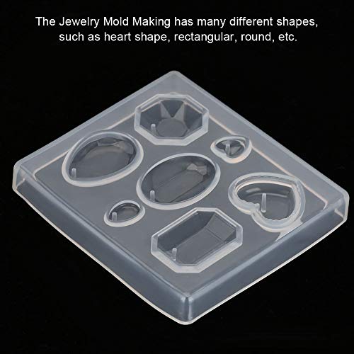 Resin Silicone Clearance, Faceted Clear Silicone for Jewelry Craft Making