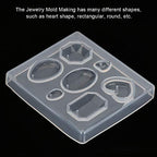 Resin Silicone Clearance, Faceted Clear Silicone for Jewelry Craft Making