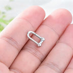 14K Gold Jewelry Clasp Necklace Extender Clasp Bracelet Extension Connector for DIY Necklace Bracelet Anklet Jewelry Making (Style 11-White) - size: Style 11-White