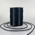 2 mm 330 Feet Satin Nylon Cord String for Jewelry Making Bracelet Necklaces Beading Thread Rattail Macrame Kumihimo Chinese Knot Craft - size: Black