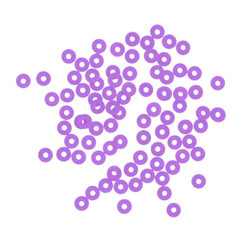 Mandala Crafts Light Purple Heishi Beads 8mm – 1500 Flat Polymer Disc Clay Beads for Adult Jewelry Making Spacer Beads, Bracelets, Necklaces, and Earrings - color: Light Purple, size: 8mm 1500 PCs