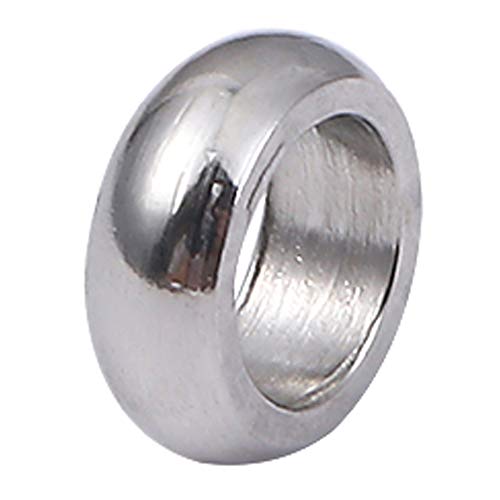 BEADIA Stainless Steel Spacer Beads 3.5x1.2mm Rondelle Loose Charm Caps Beads for DIY Jewelry Making 100pcs with 2mm Hole - color: 3.5x1.2mm 2mm