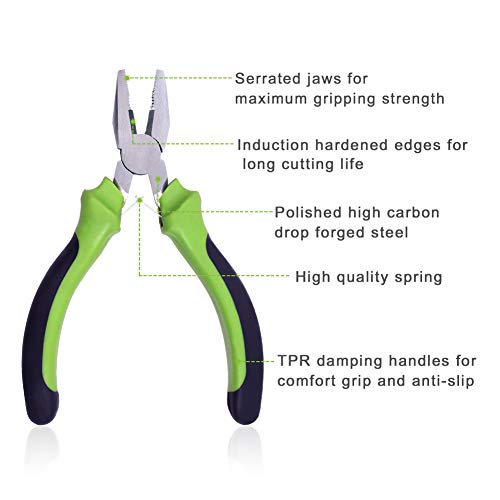 SPEEDWOX Mini Lineman's Pliers - 5 Inch Combination Pliers with Wire Cutters for Jewelry Making, Beading, Hobby Work & DIY - style: Lineman's Pliers