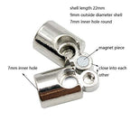 Magnetic Clasps and Closure for Jewelry Making 7mm Inner Hole Cord Glue in Pack of 10 Silver
