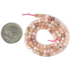Natural Peruvian Pink Opal Gemstone 4mm Faceted Cube Square Loose Beads 16 Inch for DIY Jewelry Making Beads - color: Peruvian Pink Opal