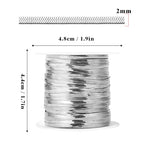 33 Feet Stainless Steel Snake Chains Roll, 2mm 304 Stainless Steel Flat Snake Chain Bulk Spool for Jewelry Making DIY Craft - color: 2.0mm Stainless Steel Flat Snake Chains