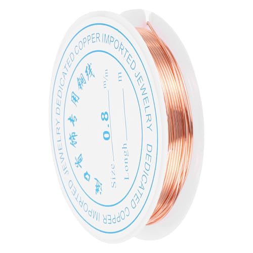 MECCANIXITY 20 Gauge Copper Wire for Jewelry Making, 1 Roll Craft Tarnish Resistant Beading Wire for Jewelry Making Supplies DIY (Red Bronze)-10ft - color: Red Bronze, size: 20 Gauge x 10ft