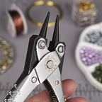 The Beadsmith Round Nose Parallel Pliers, 5.5 inches (140mm), Steel tool for jewelry making, with spring - style: Round Nose - 140mm