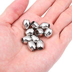 BEADIA Stainless Steel Spacer Beads 10x11mm Oval Loose Charm Caps Beads for DIY Jewelry Making 10pcs with 6mm Hole - color: 10x11mm 6mm