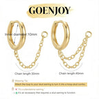 4Pcs Gold Earrings Connector Chains Set for Women, Convertible Dangle Chain for Double Piercings 50mm - color: style F