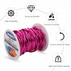 8 Gauge Aluminum Craft Wire, 3mm Jewelry Wire for Jewelry Making Supplies and DIY Metal Craft Art (Rose Purple, 32 Feet) - color: Rose Purple, size: 8Gauge 32FT