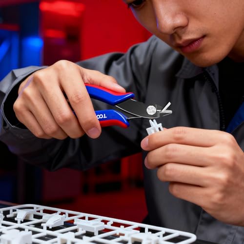 10 Pack Flush Wire Cutters - Small Diagonal Cut Pliers Side Cutter Snips Bulk - Micro Clippers for Cutting Zip Tie Model 3D Printer - Mini Nippers for Crafting Electrical Jewelry Making - size: 10 Pack