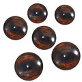 Brown Horse Eyes 3 Pair Bundle Small Meduim or Large Sizes Realistic Animal Faux Taxidermy Art Jewelry Supply Wire Wrap Jewelry Felt Creature Craft Sculpture (Meduim Bundle (12mm, 14mm, and 16mm))