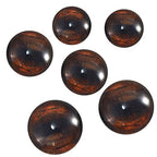 Brown Horse Eyes 3 Pair Bundle Small Meduim or Large Sizes Realistic Animal Faux Taxidermy Art Jewelry Supply Wire Wrap Jewelry Felt Creature Craft Sculpture (Meduim Bundle (12mm, 14mm, and 16mm))