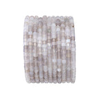 BEADIA Natural Gray Agate Short Cylinder Beads 2x3mm 155pcs Tube Loose Semi Gemstone Beads for Jewelry Making Design - color: Gray Agate