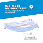 Beadalon Jewel Loom Kit with Bag, Needle & Threader – Complete Starter Set for Bracelets & Woven Designs - style: Jewel Loom Kit
