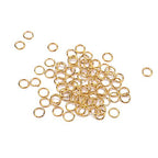 BEADIA Open Jump Rings Gold 0.8x6mm 500pcs for DIY Jewelry Making Supplies - color: Gold, size: 0.8*6mm