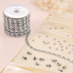 Jabogrii 16.4 Feet Stainless Steel Chain for Jewelry Making Silver Craft Bulk Chain Roll Handmade Jewelry Making Supplies - color: Silver