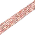 Natural Argentina Rhodochrosite Gemstone 4mm Faceted Cube Square Loose Beads 16 Inch for DIY Jewelry Making Beads - color: Argentina Rhodochrosite