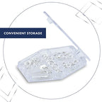 Beadalon Silver Plated Findings Variety Pack for Jewelry Making - 112 Pcs with Jump Rings, Spring Ring Clasps, Lobster Clasps in Convenient Storage for DIY Jewelry Repair and Design