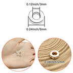 1000Pcs Flat Round Rondelle Spacer Beads for DIY Crafts,Gold Silver Disc Spacer Loose Beads for DIY Jewelry Making,Bracelet Necklace Earring Crafts - color: 1000pcs;Gold,Silver;Round