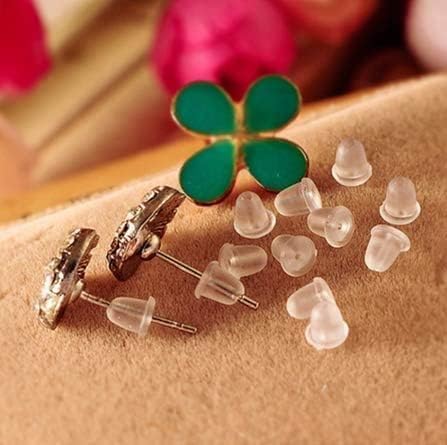 Earring Backings, Rubber Earring Backs for Stud Earrings for Women, Backs for Fish Hook Earrings (100 Pieces) - color: 100 backs