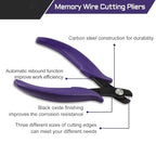 5.5 Inches Memory Wire Cutter For Jewelry Making Memory Cutter Kit For Bracelet Making 200 Silver Wire Loops Beading Jewelry Beading
