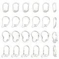 SUNNYCLUE 1 Box 24Pcs 4 Styles Leverback Earring Findings Leverback French Ear Hooks Wire Earring Findings for Jewelry Making DIY Craft Making, Silver - color: 1 Box 30pcs 925 Sterling Silver Plated Leverback