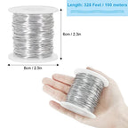 Tenn Well 20 Gauge Jewelry Wire, 328 Feet 0.8mm Bendable Aluminum Craft Wire for Jewelry Making, Beading, Sculpting and Bonsai Training - color: Silver, size: 20 Gauge