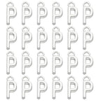 PATIKIL Letter Charm, 50pcs Alphabet Initial Pendant Charm Bulk DIY for Jewelry Making Bracelets Earrings Necklace - style: P